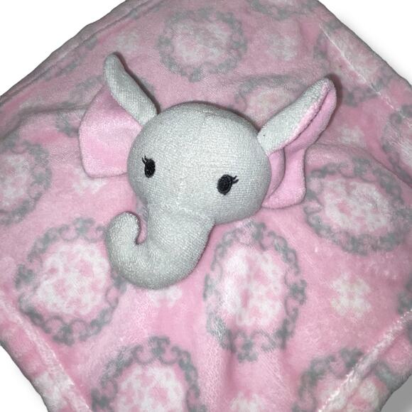 Hudson Baby Lovey Elephant Security Blanket Plush HB Stuffed Shower Nursery 14" - Picture 8 of 9